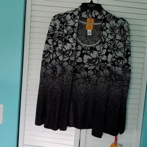 Ruby Rd metallic Sweater Set